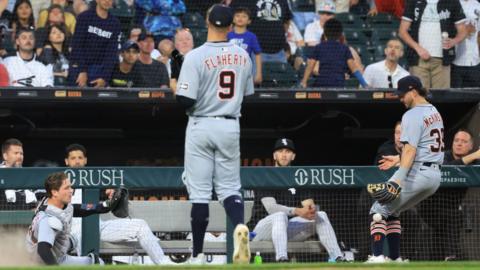 Detroit Tigers Dillon Dingler & Zach McKinstry combine for catch 