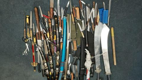 Cambridgeshire weapon amnesty to continue fight on knife crime - BBC News