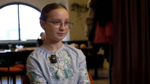 A Ukrainian girl speaks about her hopes for the end of the war