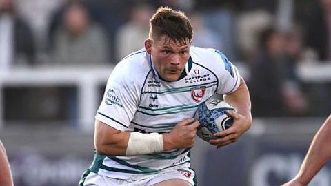 Newcastle Falcons forward Freddie Clarke, pictured in action for Gloucester
