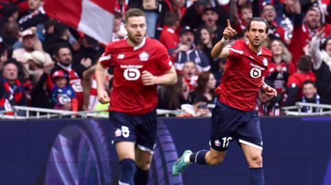 Lille celebrate scoring