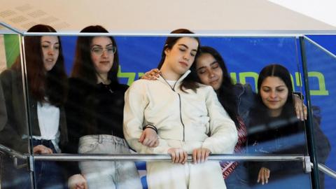 (L-R) Naama Levy, Karina Ariev, Agam Berger, Liri Albag and Daniella Gilboa