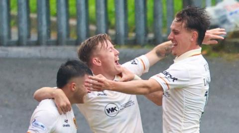 Partick Thistle celebrate