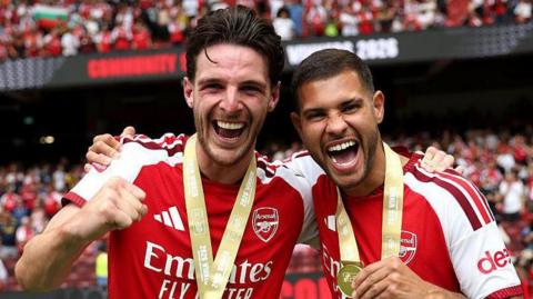 Declan Rice and Bruno Guimaraes 