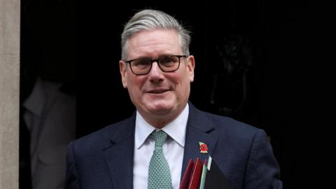 Sir Keir Starmer pictured leaving No 10 Downing Street