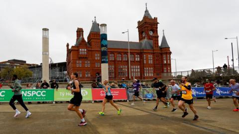 Cardiff Half Marathon runners in 2024