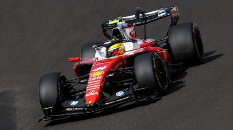 Ferrari's Lewis Hamilton during Hungarian Grand Prix qualifying