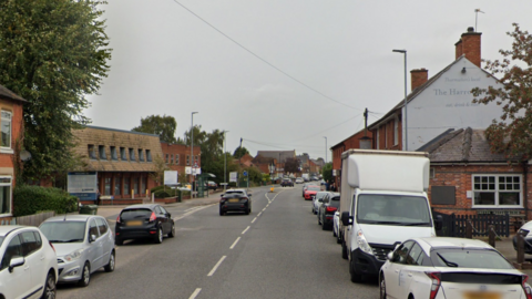 A stretch of Melton Road in Thurmaston