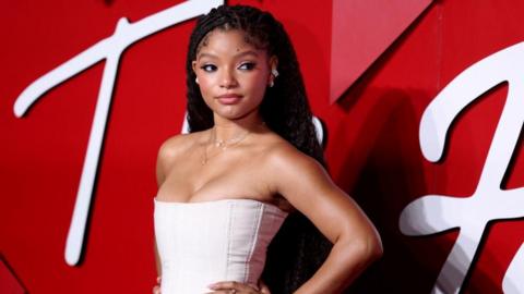 Halle Bailey attends the Fashion Awards, presented by the British Fashion Council, at the Royal Albert Hall in London