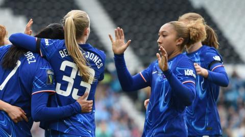 Chelsea players celebrate