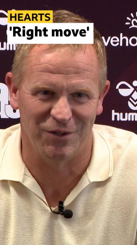 Hearts head coach Wouter Vrancken