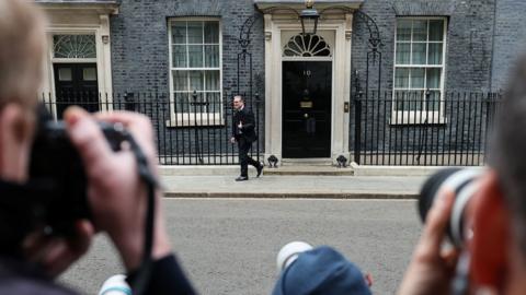 Britain's Prime Minister Keir Starmer leaves 10 Downing Street for the House of Commons
