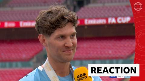 Manchester City's John Stones give his analysis on their FA Cup win against Chelsea.