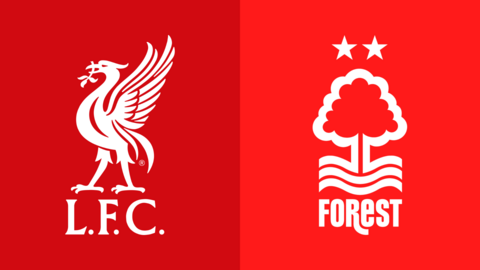 Liverpool and Nottingham Forest club badges