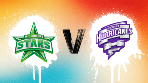 Melbourne Stars v Hobart Hurricanes badge graphic