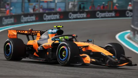 McLaren's Lando Norris during Miami Grand Prix practice