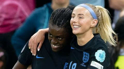 Chloe Kelly and Michelle Agyemang