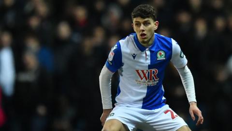 Owen Beck in action for Blackburn Rovers