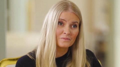 Head shot of Norway's Crown Princess Mette-Marit 