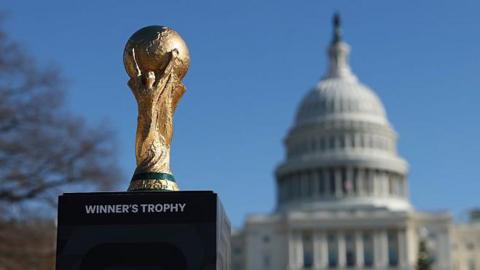 World Cup trophy and the White House