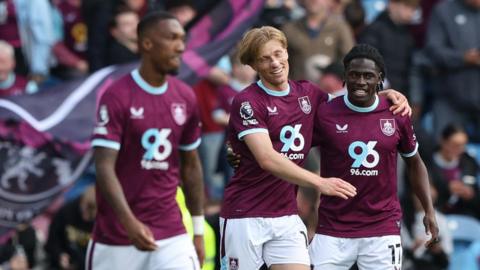 Burnley celebrate