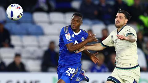 Patson Daka of Leicester City and Tristan Crama of Millwall
