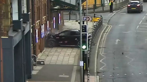 Car crashed into Hippodrome