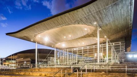 Welsh parliament building