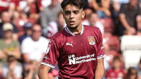 Matt Dibley-Dias in action for Northampton Town