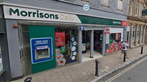 A Google screenshot of the Morrisons Daily shop in Fore Street, Kingsbridge. 