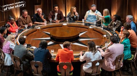 The Celebrity Traitors around the round table