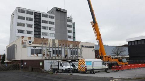 The disused Golden Eagle Hotel in Thornaby