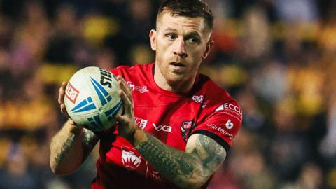 Marc Sneyd in action for Salford Red Devils