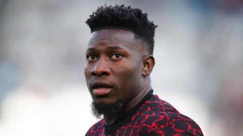 Manchester United goalkeeper Andre Onana