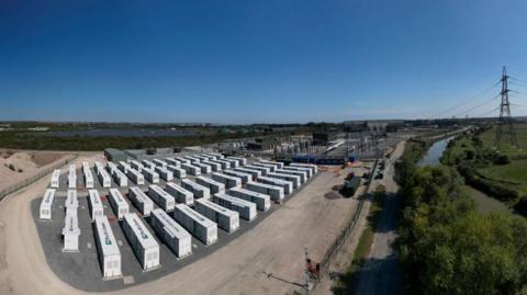 The storage units at Richborough Energy Park