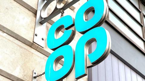 Co-op external store sign 