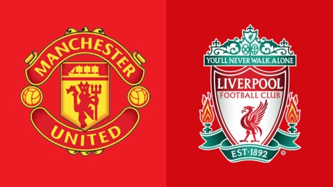 Manchester United and Liverpool club badges