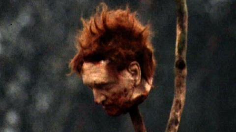 A model of a severed head