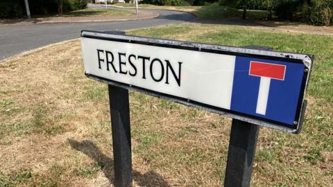 Freston road sign