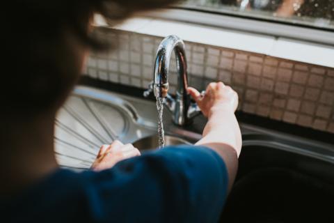 A kitchen tap