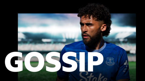 Gossip graphic with a picture of Dominic Calvert-Lewin