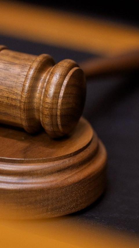 Wooden judge's gavel