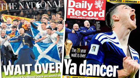National and Daily Record front pages