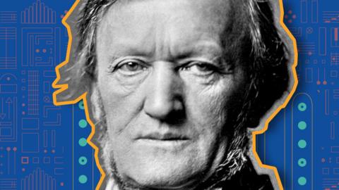 Wagner on colourful background