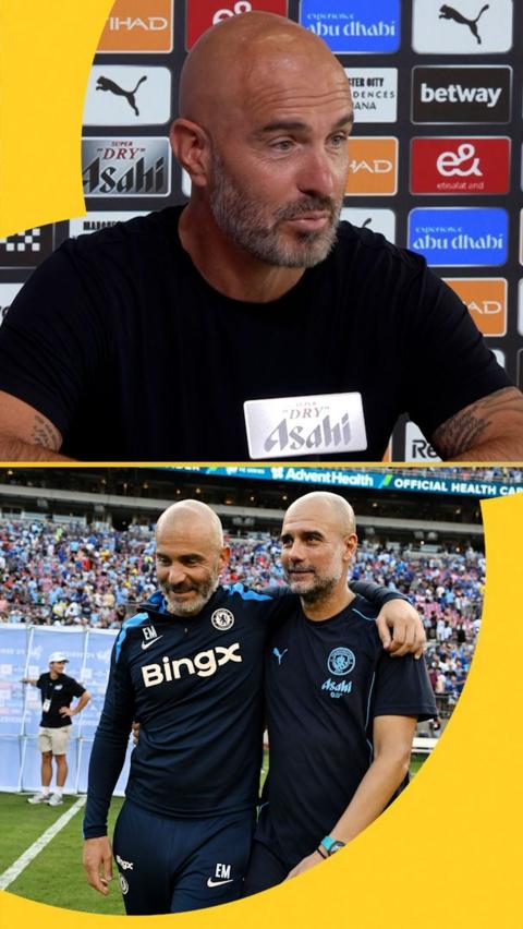 Enzo Maresca and Pep Guardiola