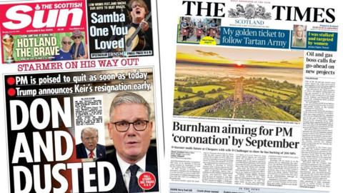Sun and Times front pages
