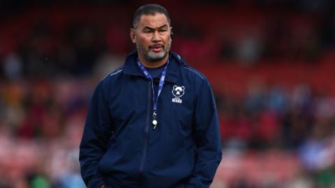 Bristol Head Coach Pat Lam looks on ahead of the Gallagher Premiership Rugby 