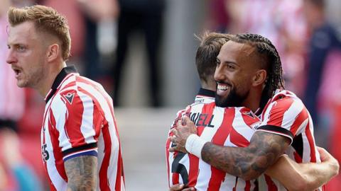 Sorba Thomas of Stoke City celebrates
