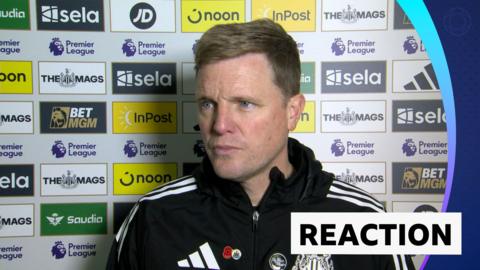 Newcastle manager Eddie Howe