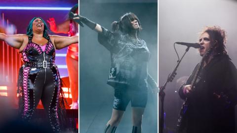 Lizzo, Billie Ellish and Robert Smith